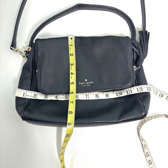Kate Spade Miri Chester Street Black Pebbled Leather Shoulder Crossbody Bag - Picture 9 of 15